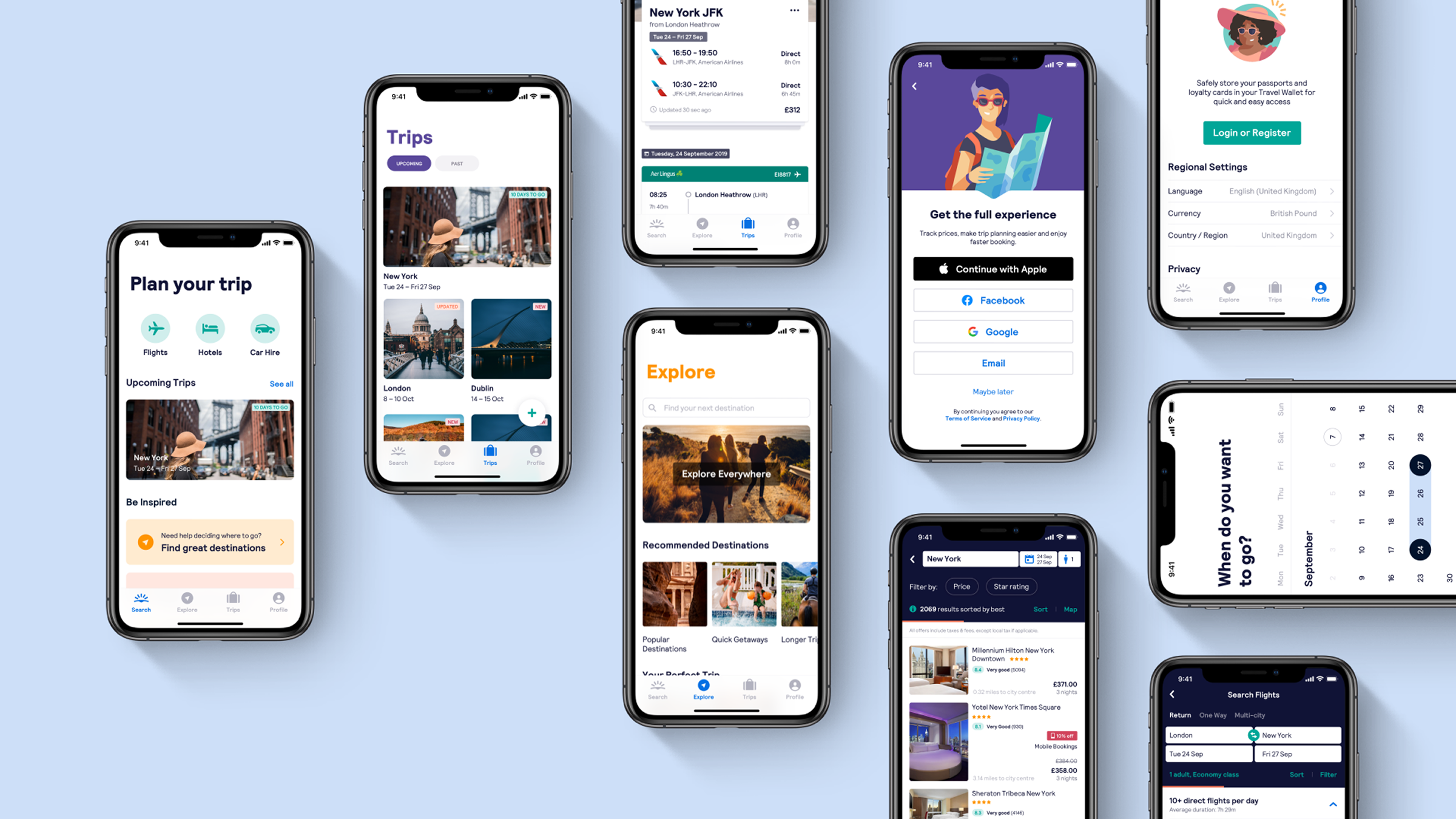 Skyscanner product UI